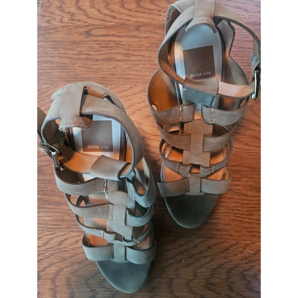 DOLCE VITA Strappy sandals with 4 inch heel and buckle closure size 7.5 - Picture 1 of 6